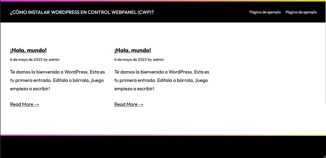 ¿Cómo Instalar WordPress en Control WebPanel (CWP)?