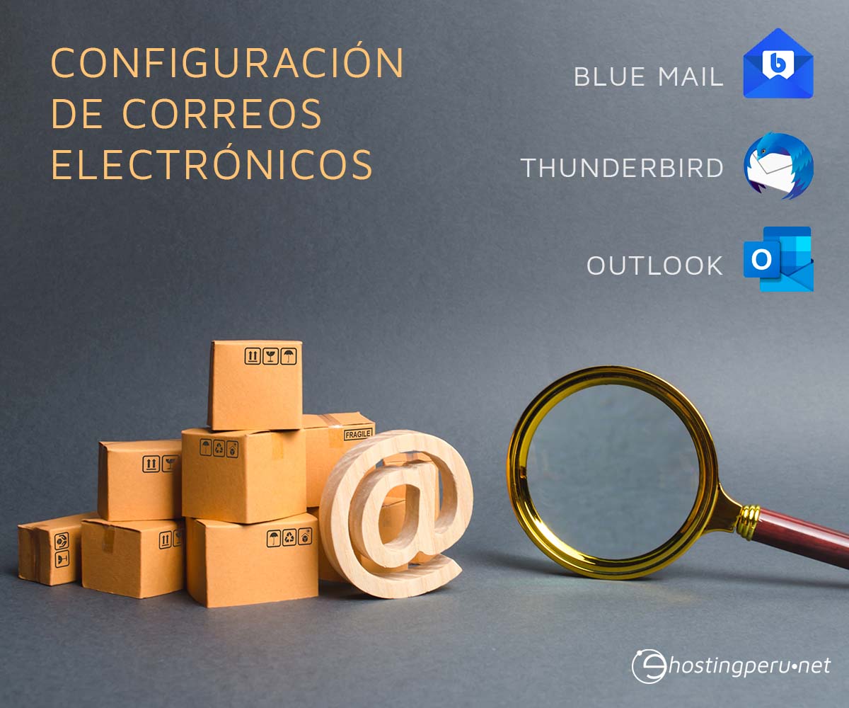 Configuración correo electrónico en móviles, Outlook y Thunderbird