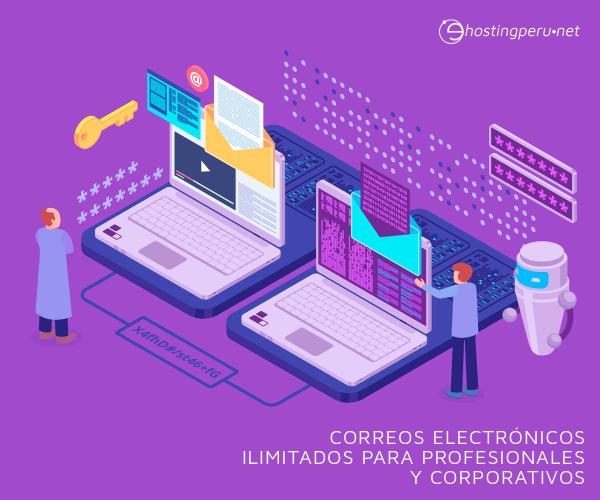 Correos electrónicos ilimitados para profesionales y corporativos