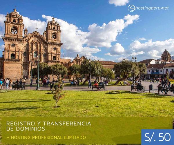 Registro y Transferencia de dominios en Cusco, Perú y Latam