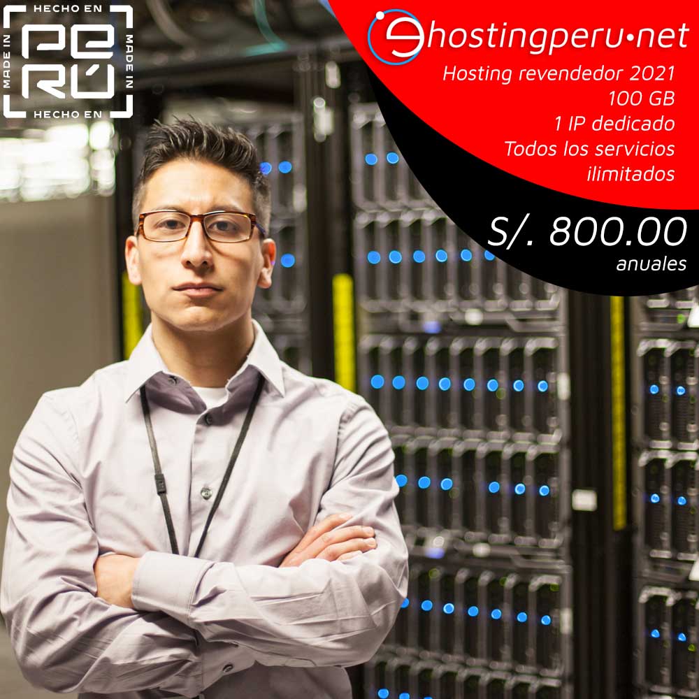 Hosting revendedor o reseller a S/. 1000 anuales
